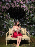 Chelsea | Ruby Flora Satin Mini Dress